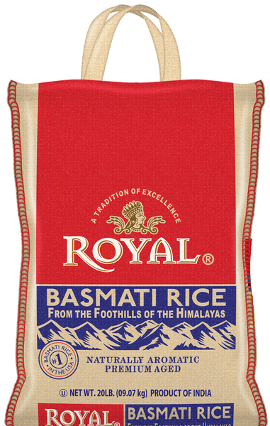 Royal Basmati Rice 20 lbs