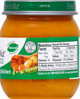 BEECH-NUT BABY FOOD JAR, STAGE 2, VEGETABLES+CHICKEN, 4 OZ
