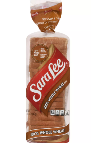 Sara Lee 100% Whole Wheat Bread - 16 OZ (1 LB)