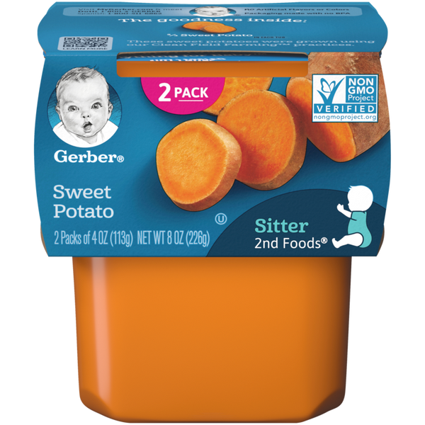 GERBER 2ND FOODS SWEET POTATO 2 PACK (8 OZ)