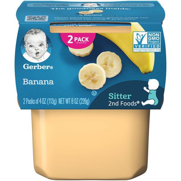 GERBER 2ND FOODS BANANA 2 PACK (8 OZ)