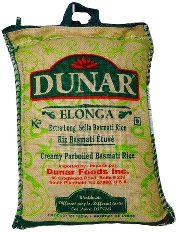 Dunar Extra Long Sella Basmati Rice 20 lb