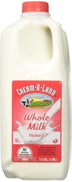 Cream-O-Land Whole Milk 1/2 gl