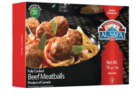 AL SAFA Halal Beef Meatballs - 1 lb