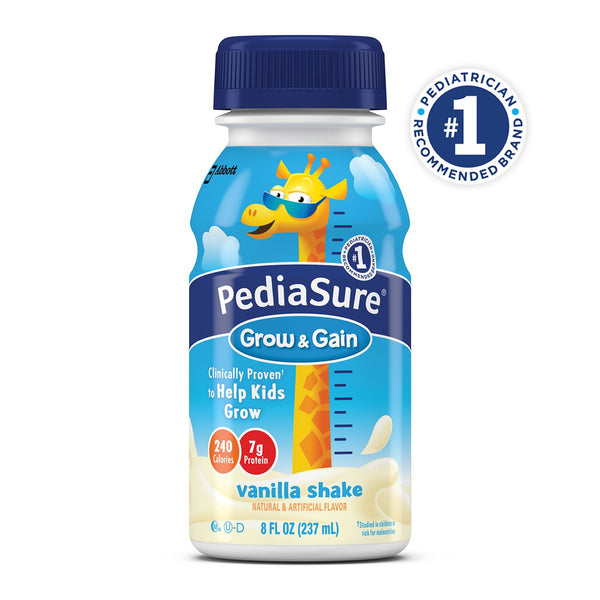 PEDIASURE GROW & GAINKIDS NUTRITIONAL SHAKE VANILLA 8 FL OZ